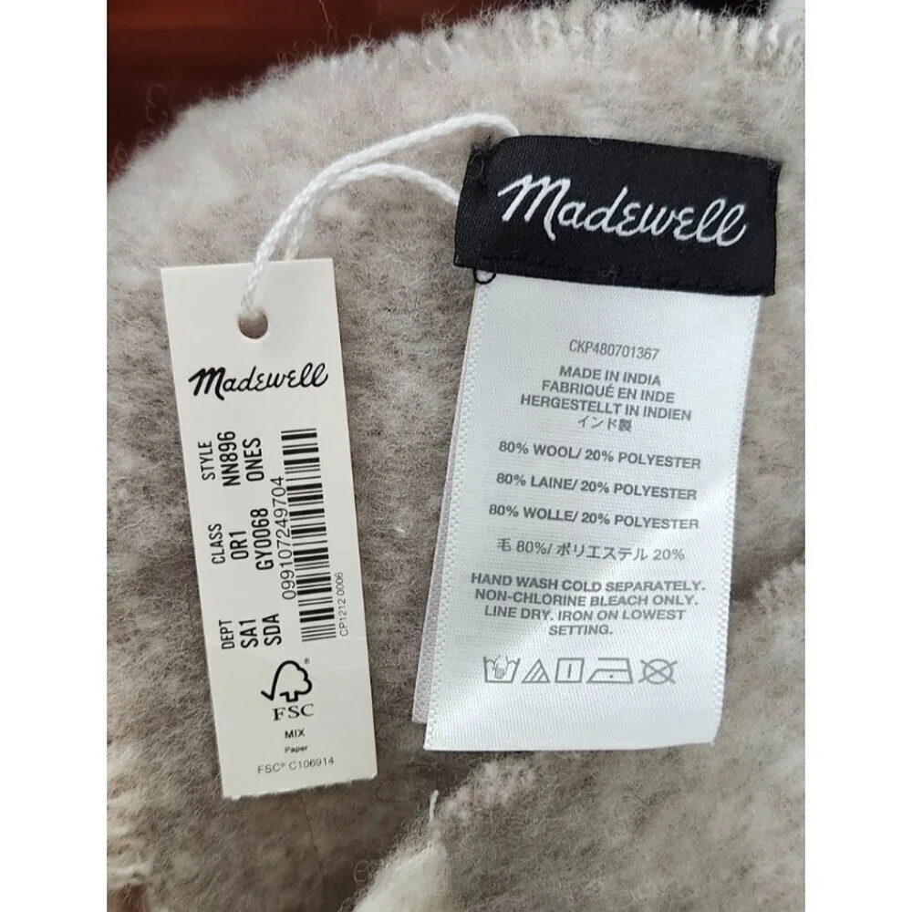 Madewell Brushed Wool-Blend Scarf